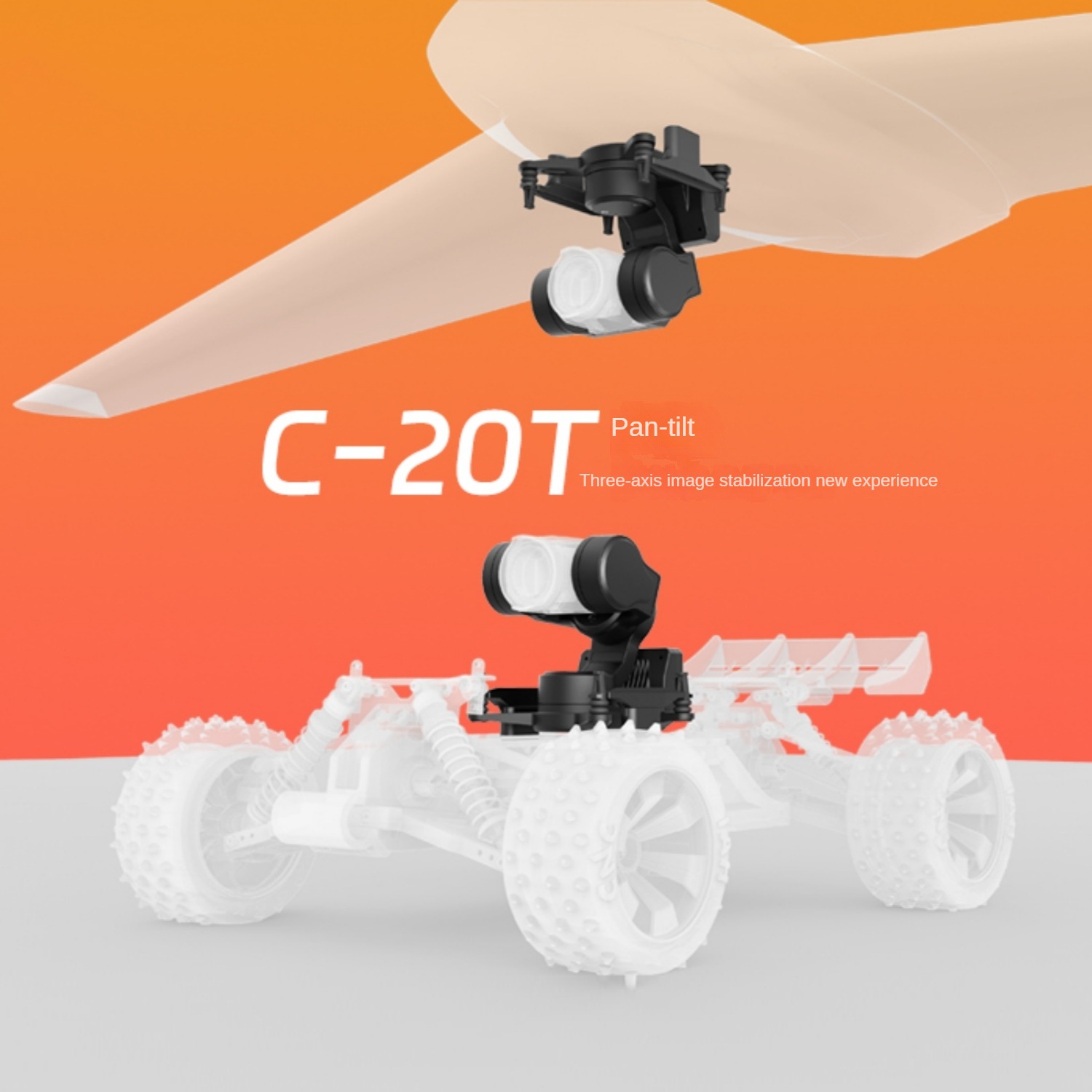 Drone Dji Rc 3 - NCZOBOE C-20T 3-Axis O4 FPV Gimbal