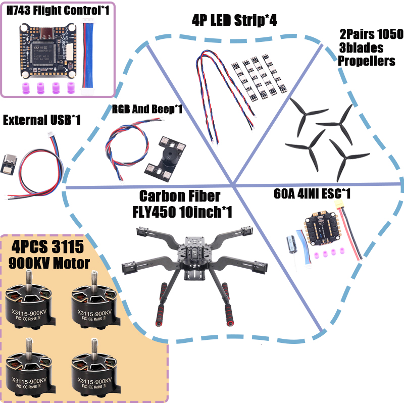 B-CUBE Open Source New Smart D - đánh giá và giá Heavy Lift Drone Frame