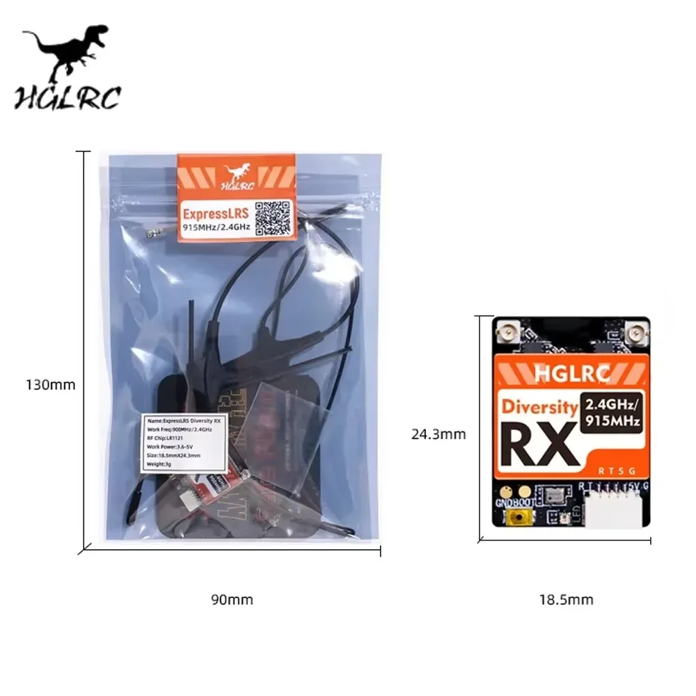 HGLRC Dualband RX ExpressLRS R - đánh giá và giá Drone Rc Controller And Receiver