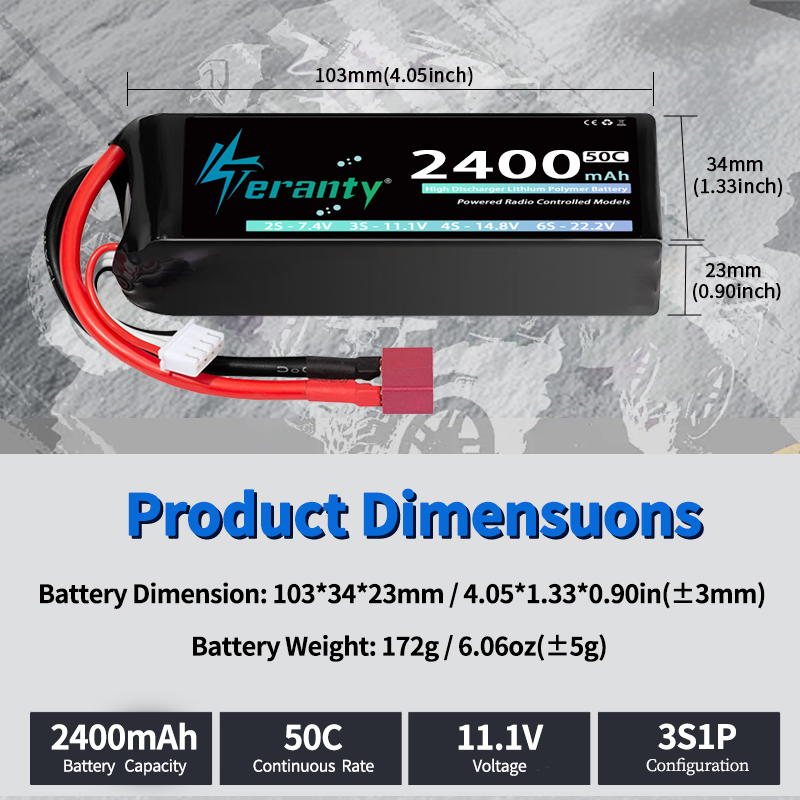 TERANTY 3S 2200/2400/2600mAh L - đánh giá và giá Drone Rc Board