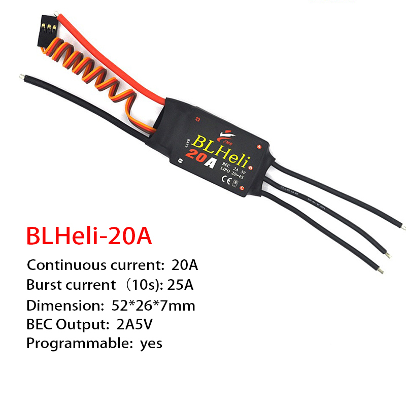 1-3Pcs Brushless ESC BLHeli 20 - đánh giá và giá Drone Rc Quadcopter