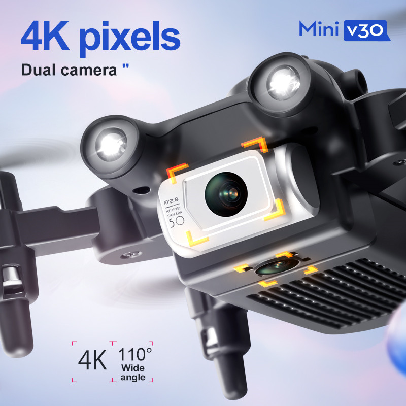 Mini V30 WiFi FPV Drone With 4 - đánh giá và giá Drone Kf Rc