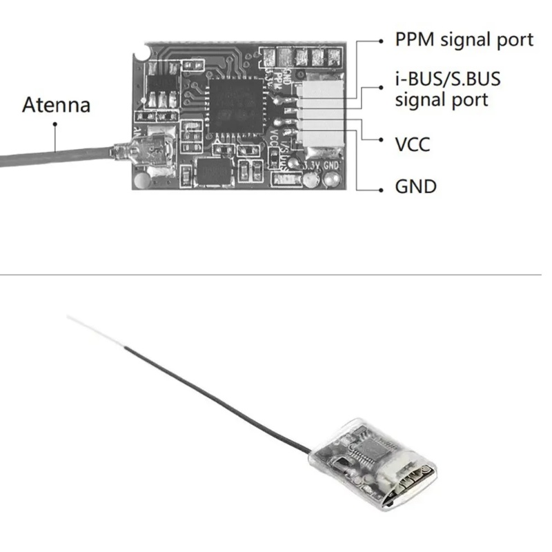 Flysky FS-8A 8CH 18CH Mini Rec - đánh giá và giá Drone Rc Controller And Receiver