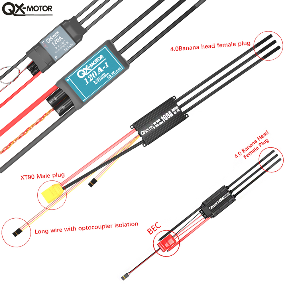 QX-MOTOR Brushless ESC series  - đánh giá và giá Drone Rc Quadcopter