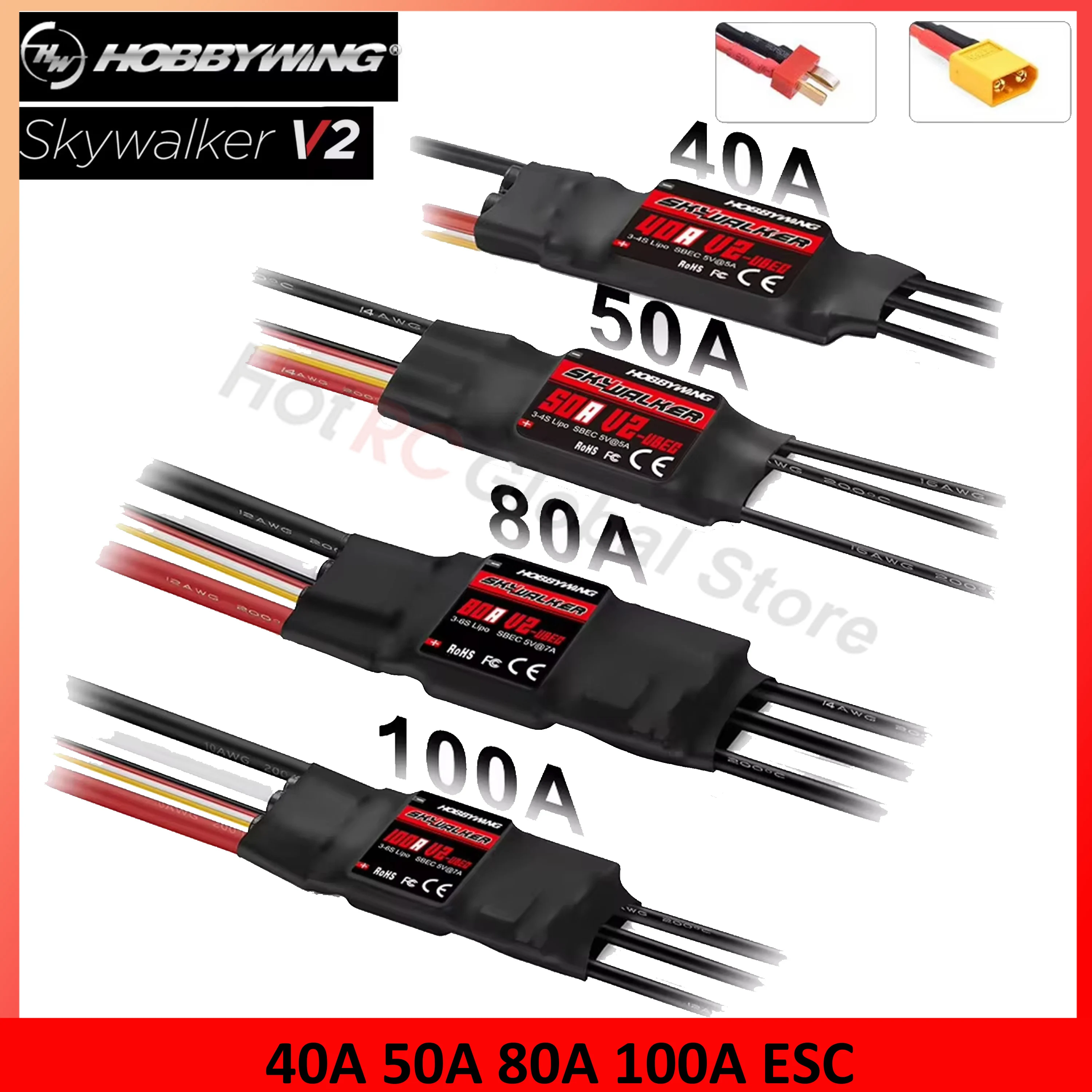 HOBBYWING Skywalker V2 Series  - đánh giá và giá Plane Drone Rc