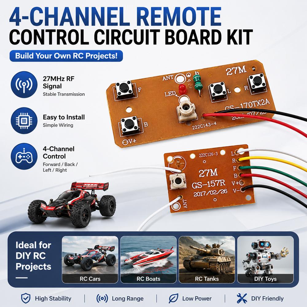 4CH RC Remote Control Circuit  - đánh giá và giá Joystick Rc Drone