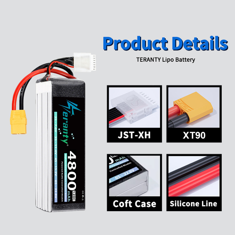 TERANTY 6S 4800mAh Lipo Batter - đánh giá và giá Drone Rc Board