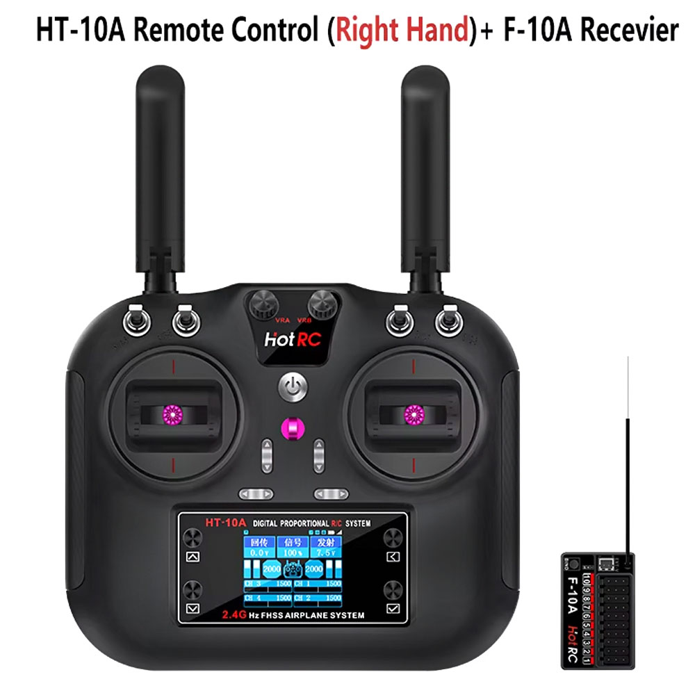 Hotrc HT-10A 2.4G 10CH Transmi - đánh giá và giá Plane Drone Rc