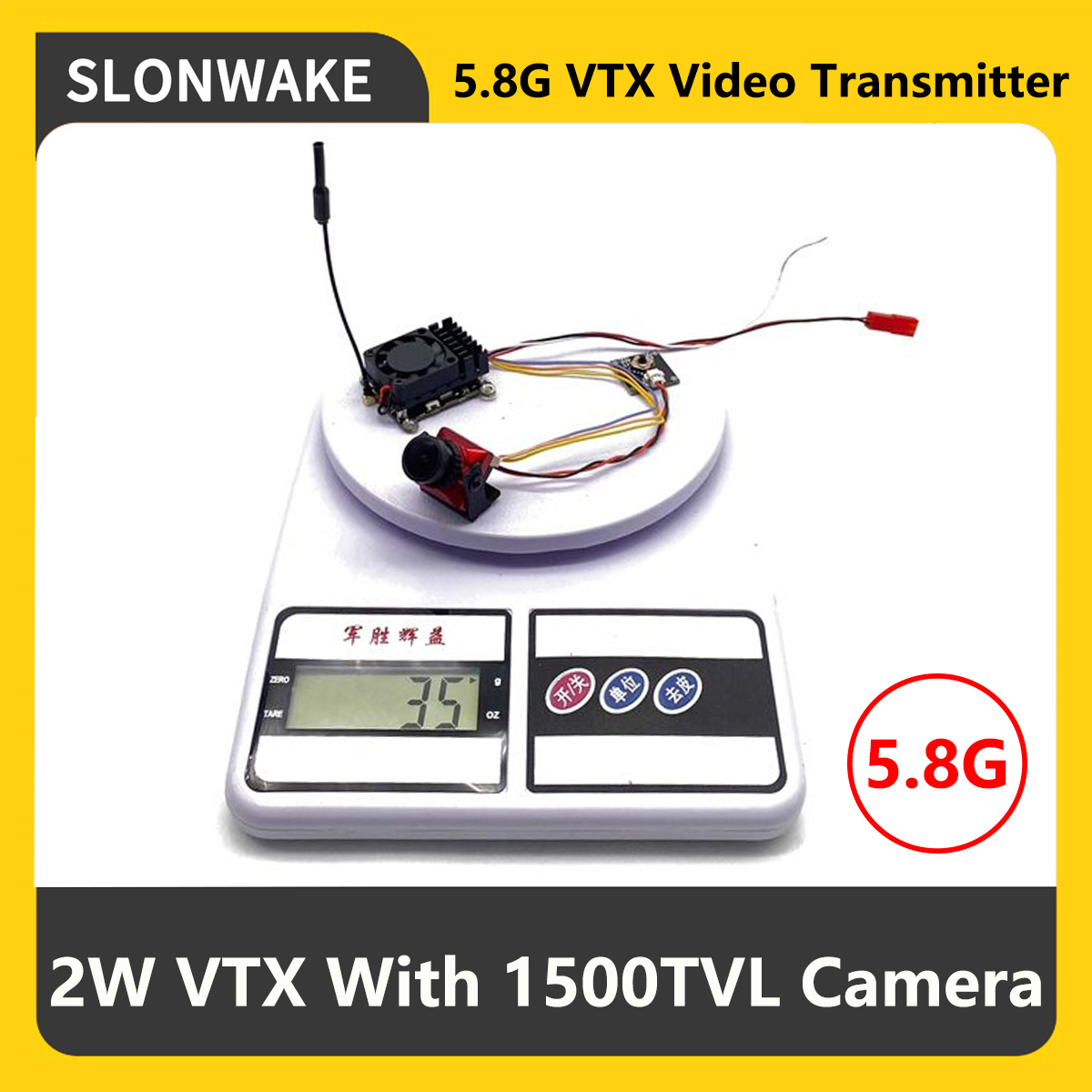 SLONWAKE 5.8G 2000mW FPV VTX T - đánh giá và giá Drone Rc Transmitter And Receiver