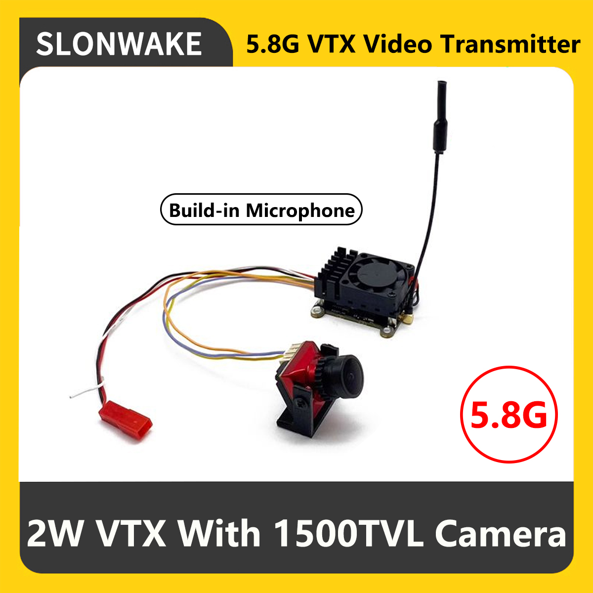SLONWAKE 5.8G 2000mW FPV VTX T - đánh giá và giá Drone Rc Transmitter And Receiver