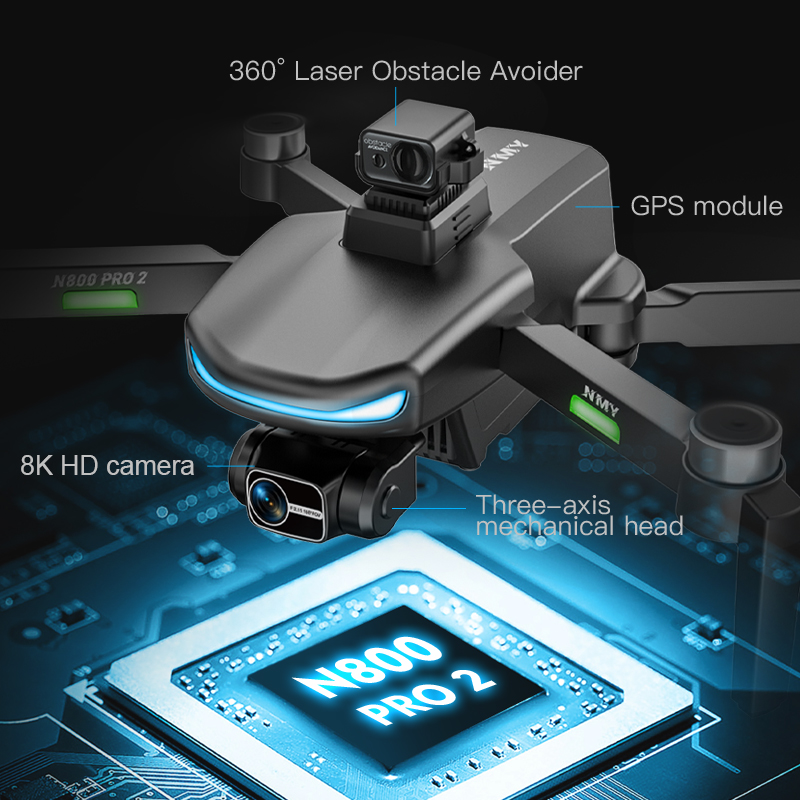 N800 PRO 2 GPS Drone Professio - đánh giá và giá Drone Rc Pro 2