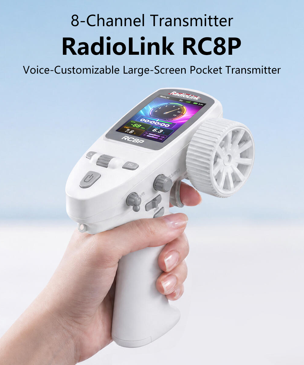 RadioLink RC8P Transmitter 8CH - đánh giá và giá Joystick Rc Drone
