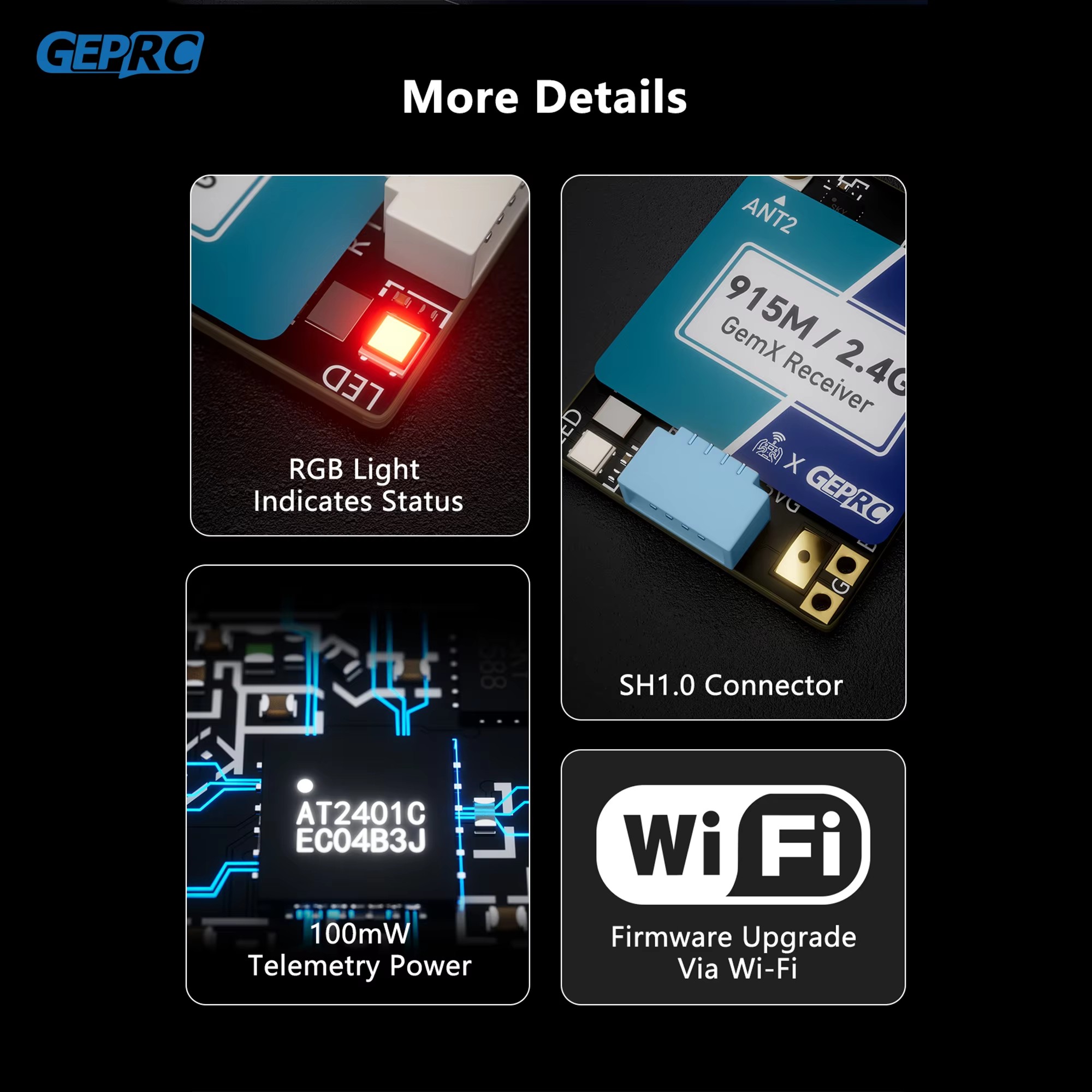GEPRC ELRS 915M/2.4G Gemini Xr - đánh giá và giá Drone Rc Parts