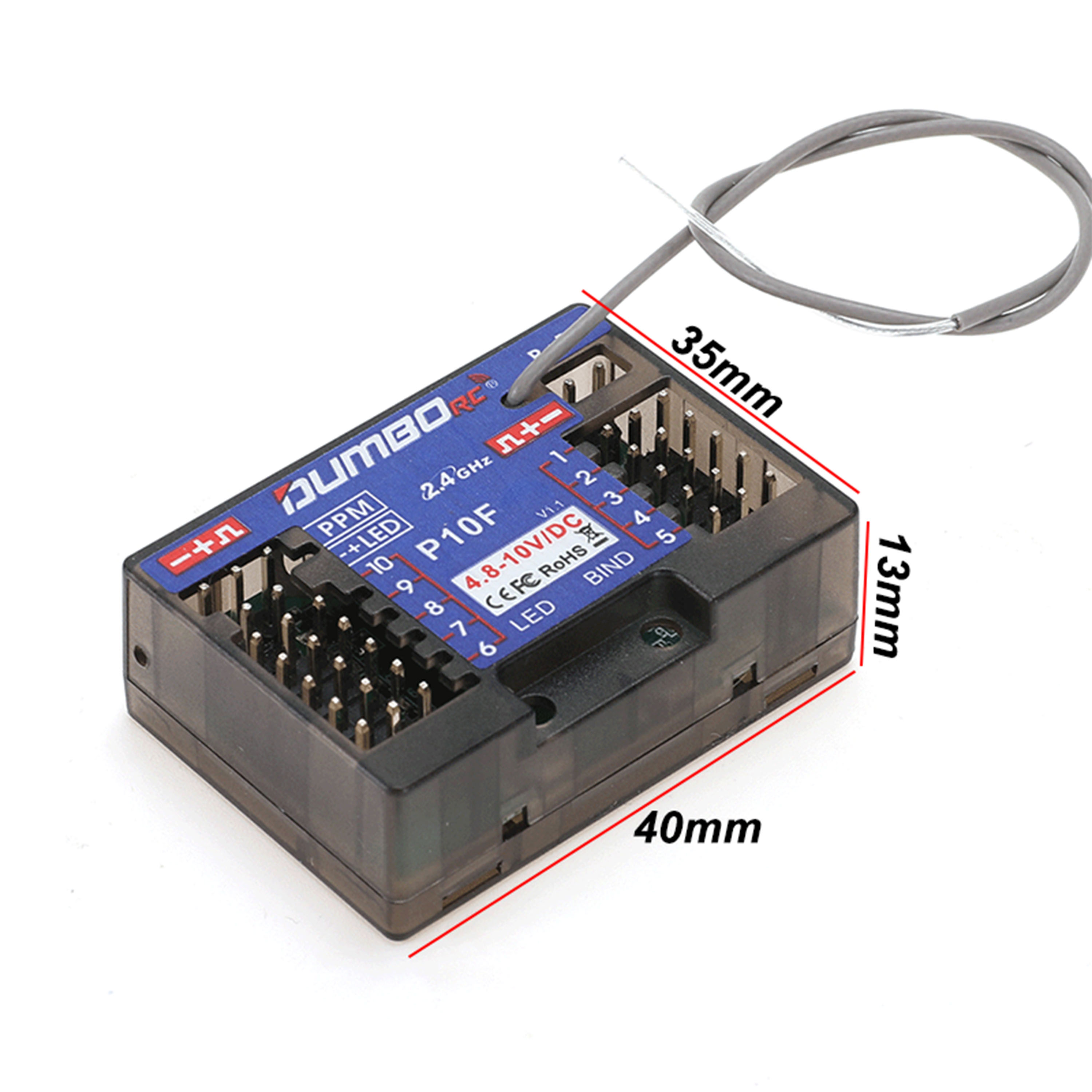 DUMBORC P10F P10FG 10CH 2.4GHz - đánh giá và giá Joystick Rc Drone