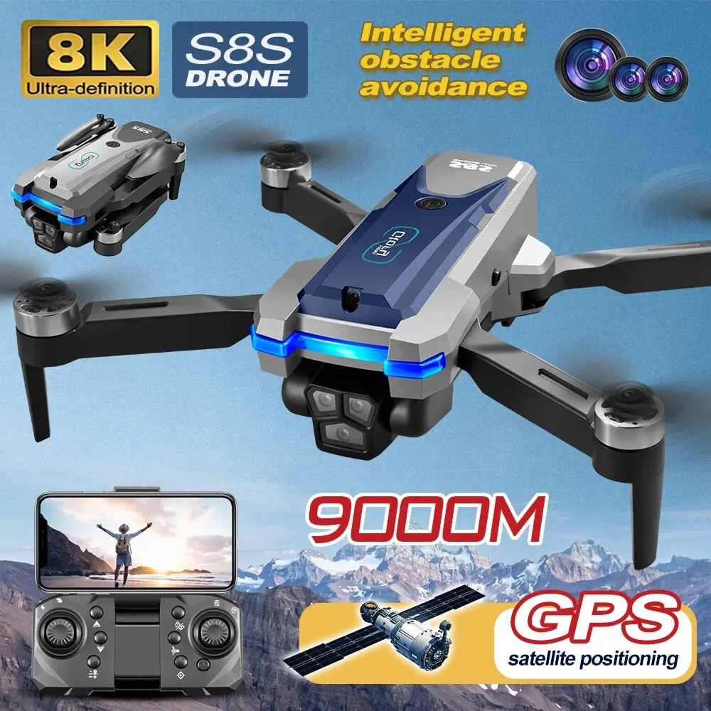 S8S GPS Drone 5G Wifi 8K HD Du - đánh giá và giá Drone Kf Rc